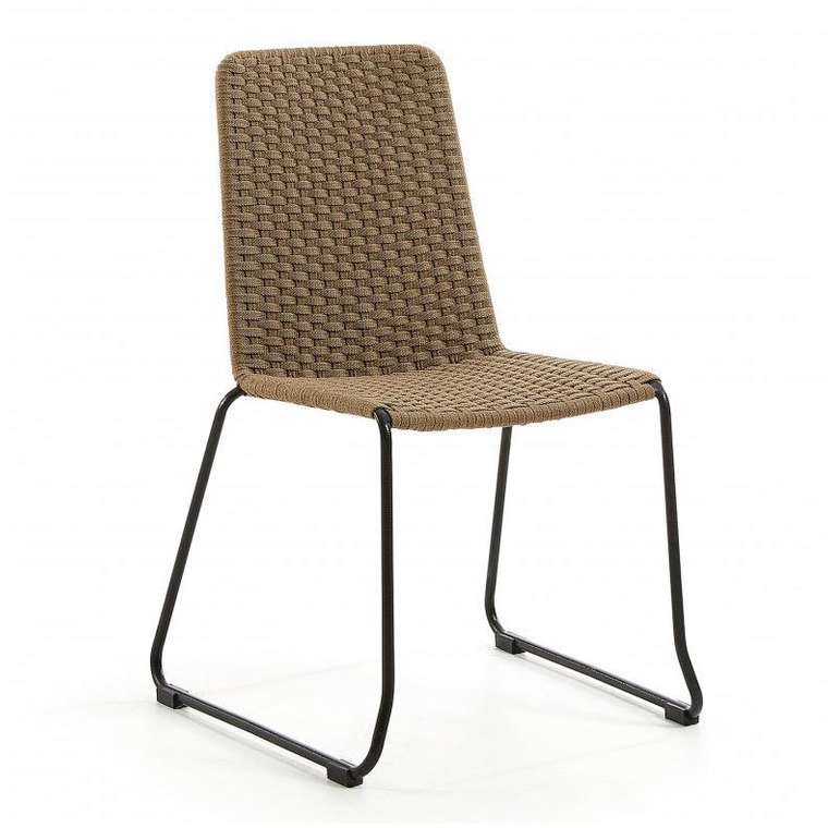 Стул MEGGIE с сидением из каната бежевого цвета