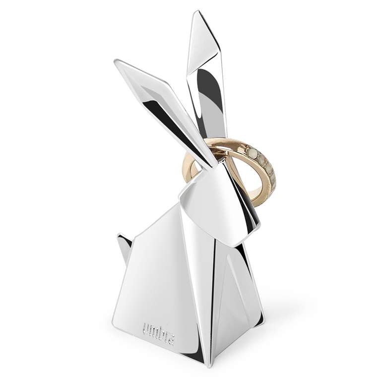 Держатель для колец Umbra origami кролик хром