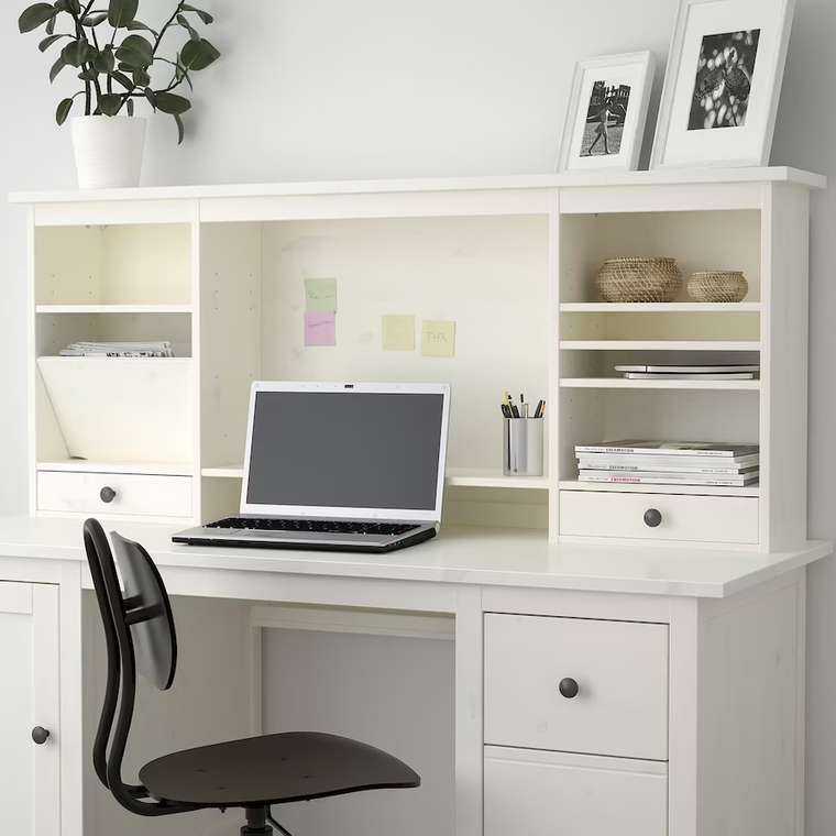 Дополнительный модуль стола Hemnes белого цвета