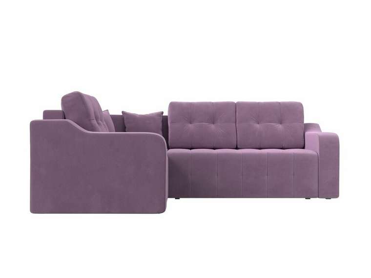 Угловой диван-кровать Кембридж сиреневого цвета левый угол