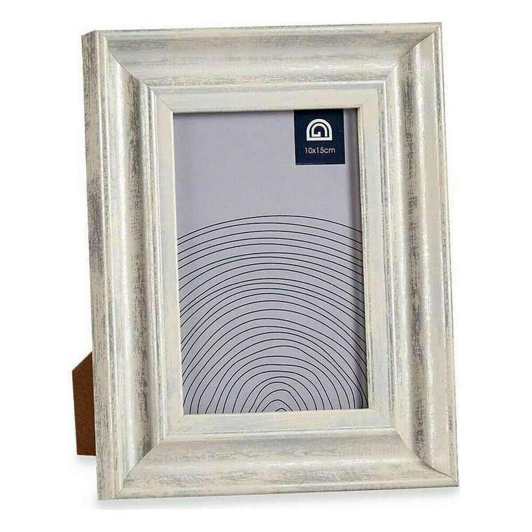 Фоторамка 16,2 x 2 x 21 cm Стеклянный Серебристый Деревянный Коричневый Пластик (6 штук)