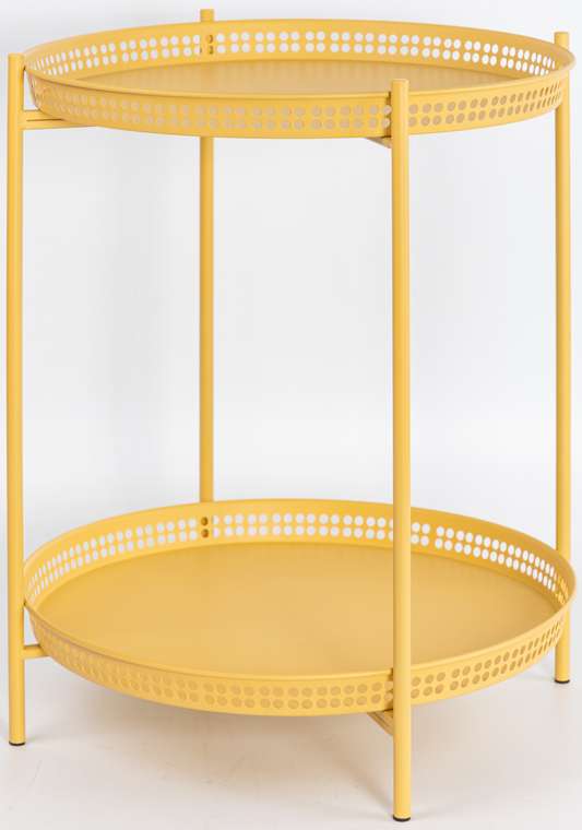 Столик сервировочный желтого цвета