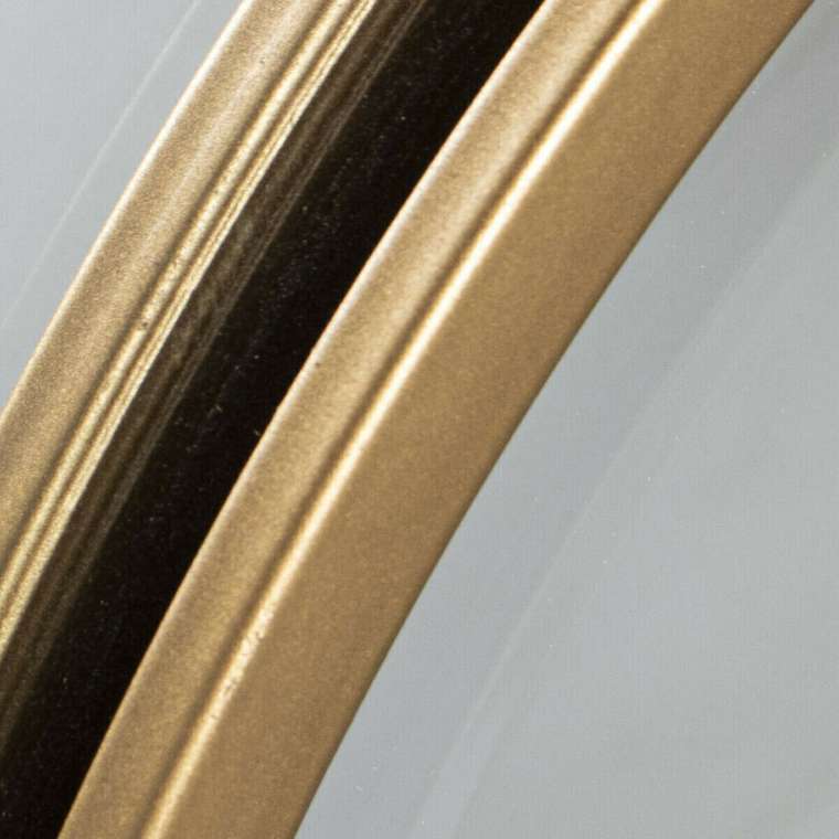 Настенное зеркало Позолоченный Металл геометрический 80 x 3 x 65 cm