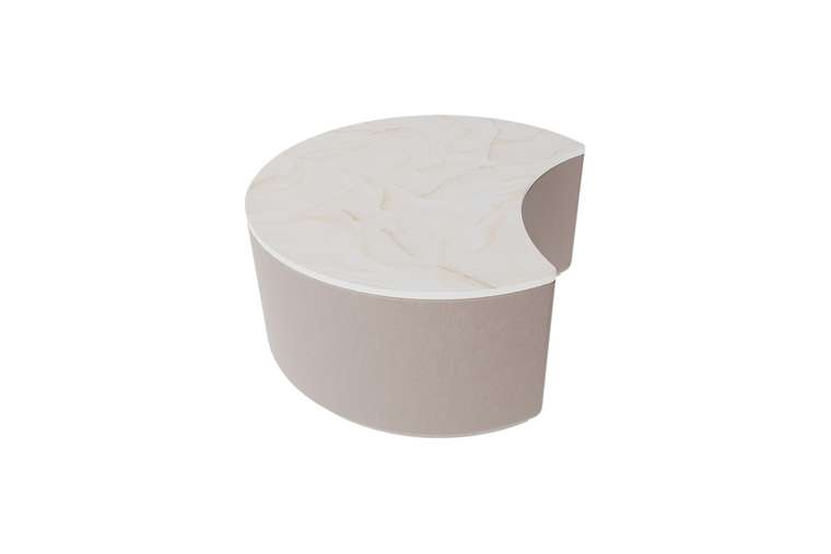 Журнальный столик Sun M серо-бежевого цвета