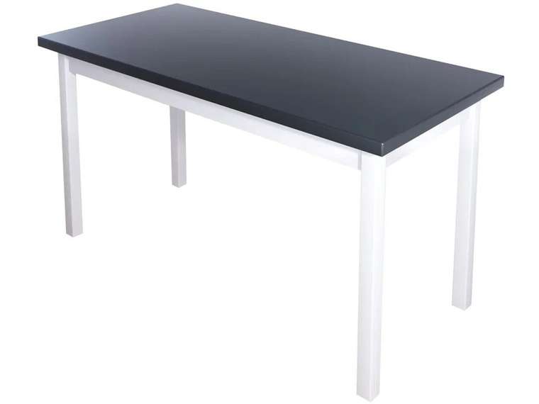 Обеденный стол Классика 130х60 со столешницей цвета антрацит