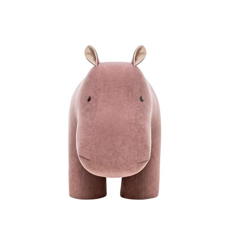 Пуф Hippo розового цвета
