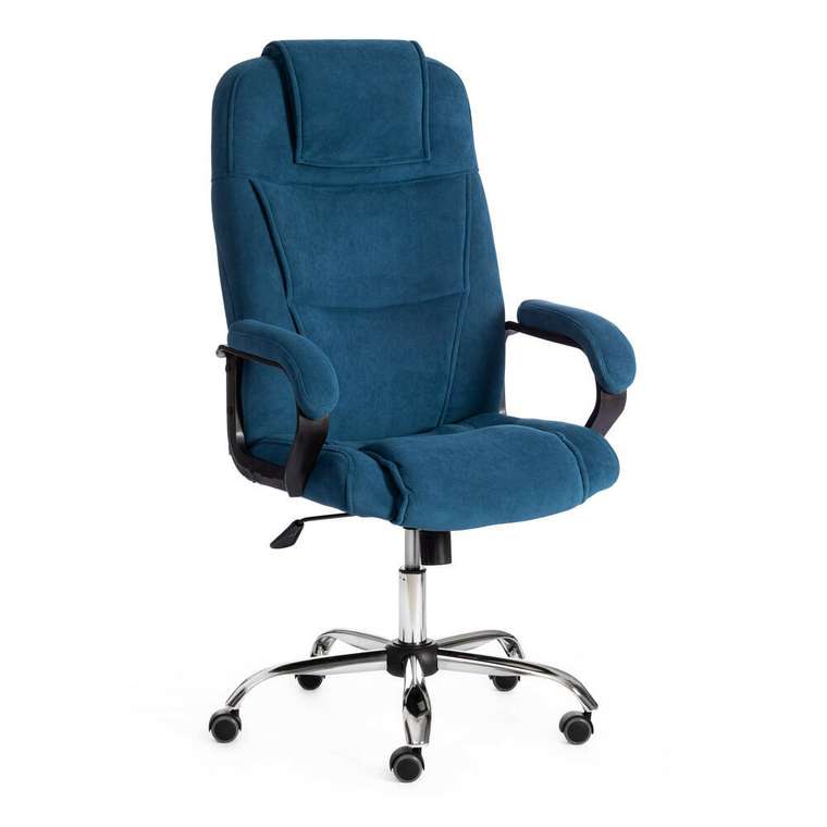 Кресло офисное Bergamo синего цвета