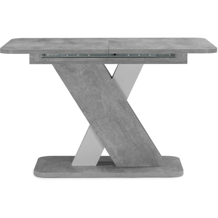 Раздвижной обеденный стол Аврора серого цвета