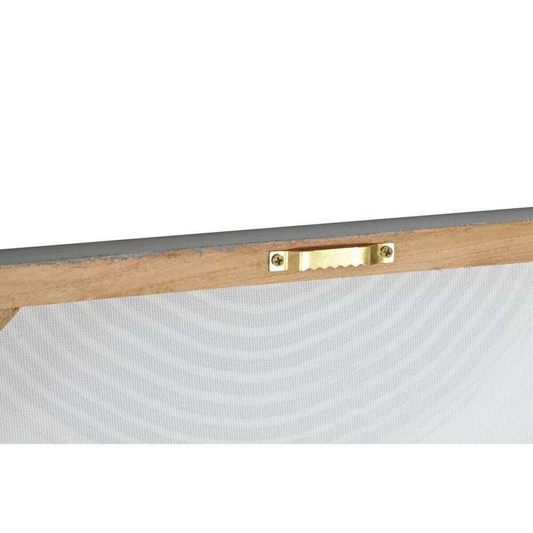 Картина Бежевый Серый Полотно Деревянный MDF Абстракция современный 50 x 2,5 x 50 cm (2 штук)
