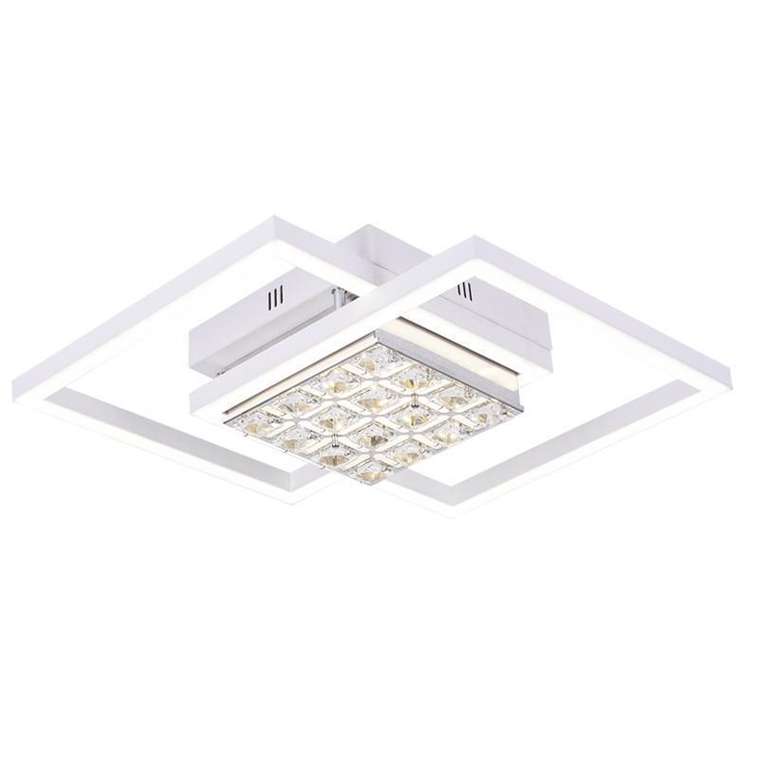 Потолочный светодиодный светильник Modern Acrylic серо-белого цвета