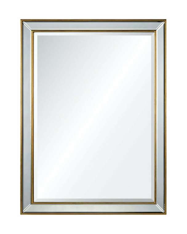Настенное зеркало Блез в раме золотого цвета
