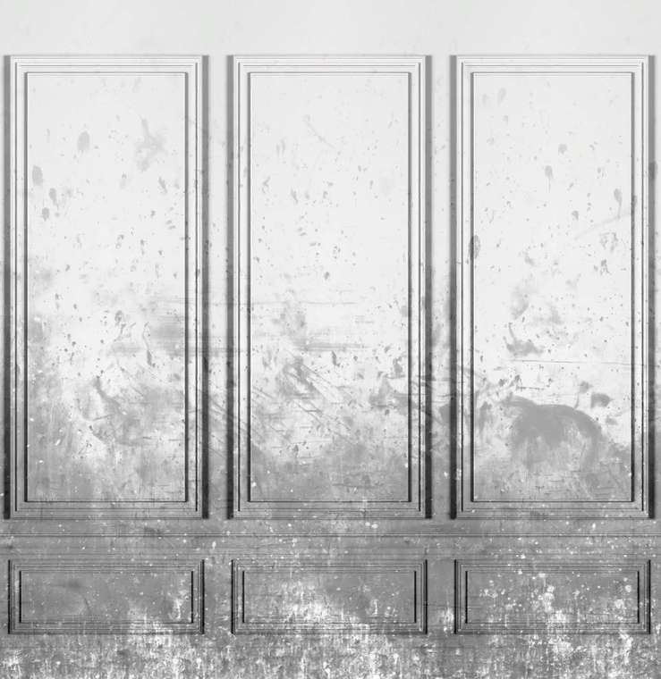 Дизайнерские обои Patinated Panels Smoke