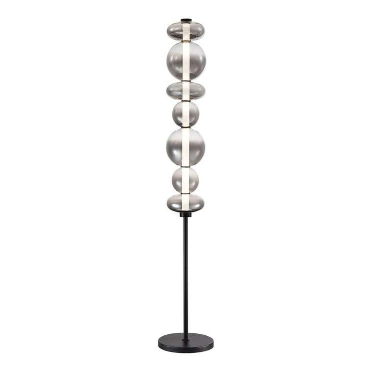 Светильник напольный ST-Luce Черный/Дымчато-Серый LED 1*40W 3000K PERLINA