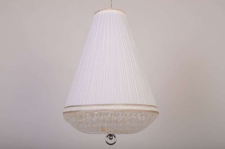 Подвесная люстра CL.9301-2 White (стекло, цвет белый)