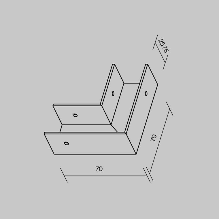 Комплектующие для профиля Outdoor O-TR001-AC90-W Комплектующие для уличной трековой системы Elasity IP Уличная трековая система освещения Elasity IP