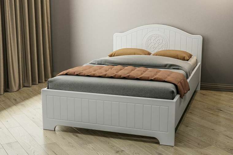 Кровать Монблан 120х200 белого цвета