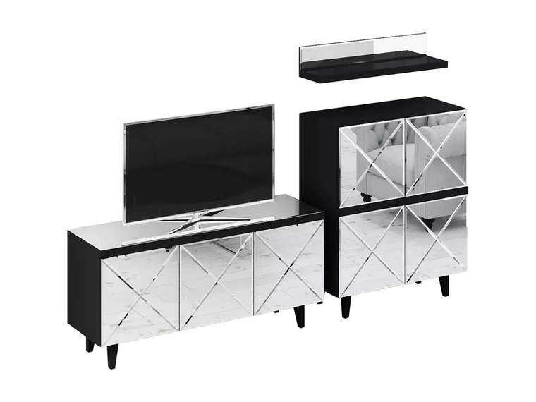 Композиция Kristal 1 с зеркальным фасадом 