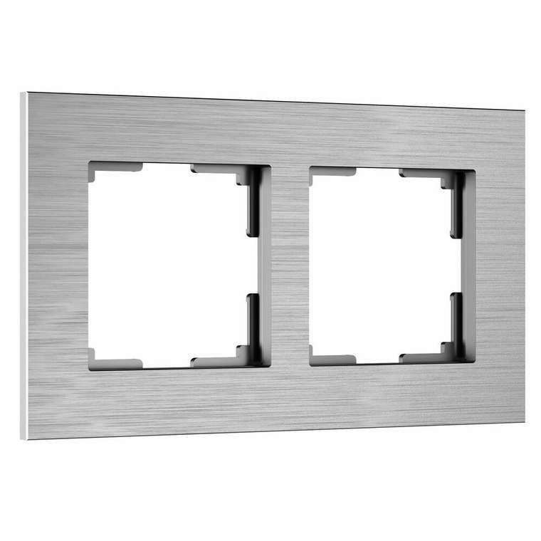 W0023506/ Рамка на 2 поста  AluMax (алюминий) W0023506 AluMax алюминий