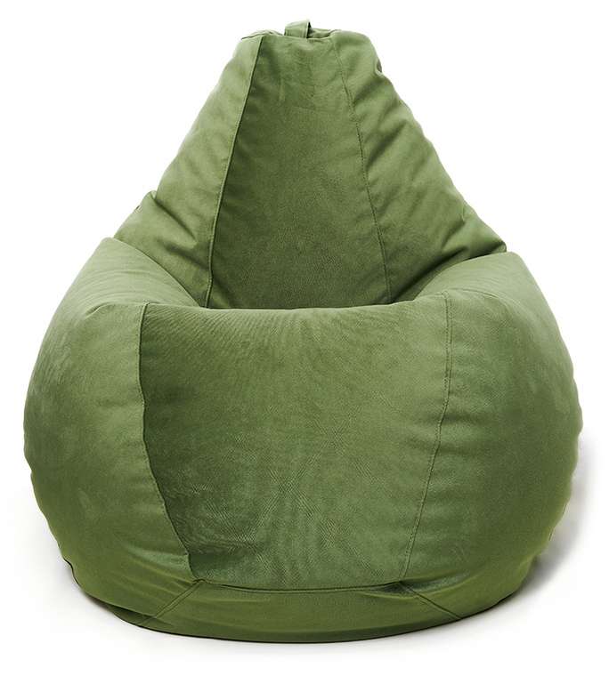 Кресло мешок Груша Maserrati 13 L зеленого цвета