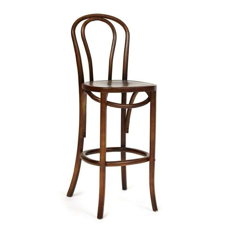 Барный стул Thonet Classic bar chair коричневого цвета