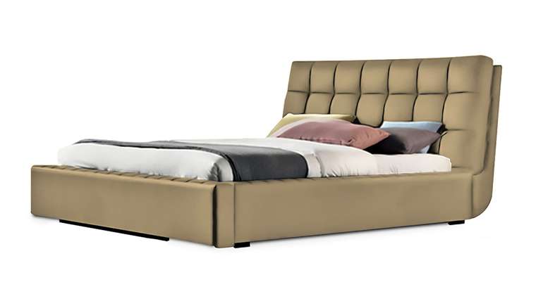 Кровать Отони 160х200 светло-коричневого цвета