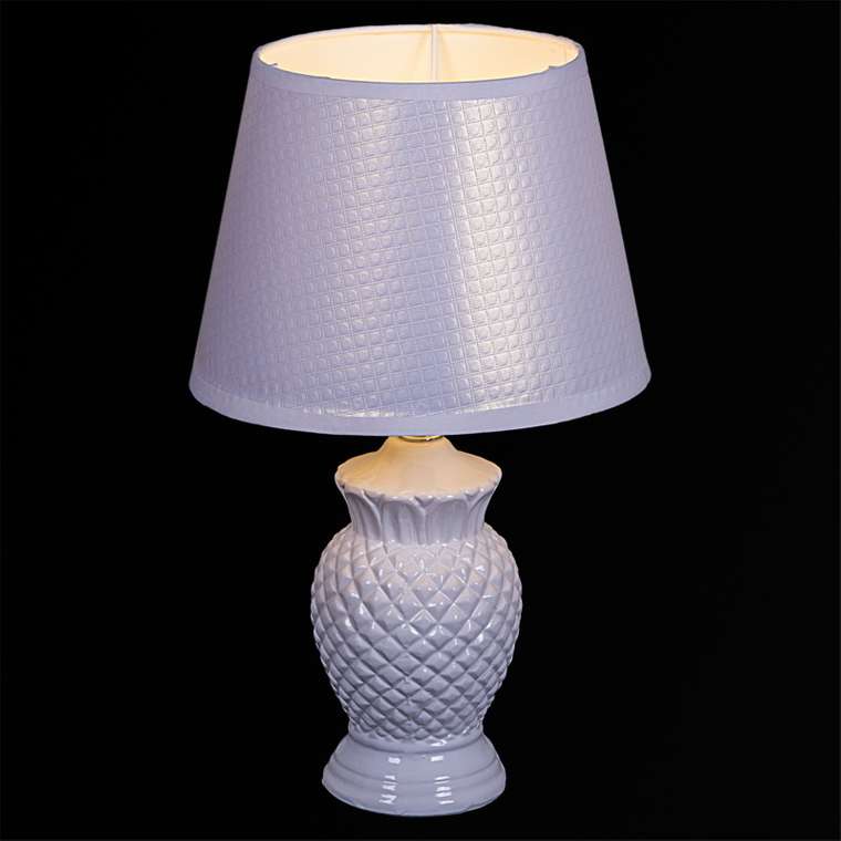 Настольная лампа 00186-0.7-01 (ткань, цвет белый)