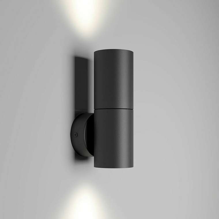 Настенный светодиодный светильник Deep черного цвета