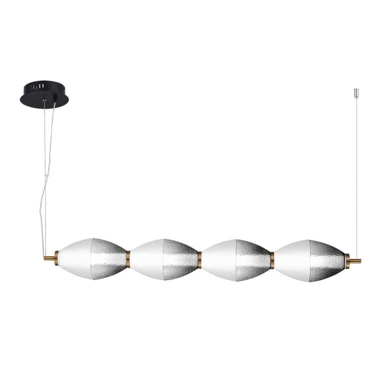 Светильник подвесной ST-Luce Черный/Белый, Дымчатый LED 1*28W 3000K ICE