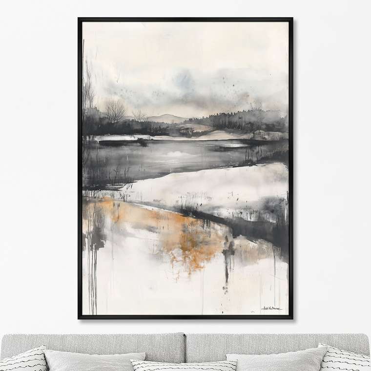 Репродукция картины на холсте Ожидание весны, No 2, 2025г.