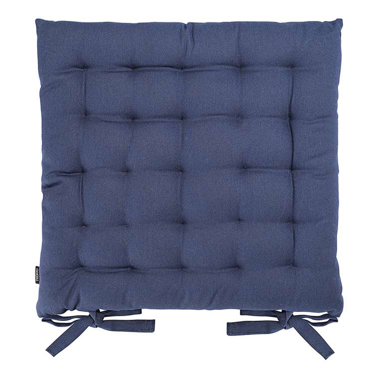 Подушка на стул Essential 40х40 темно-синего цвета
