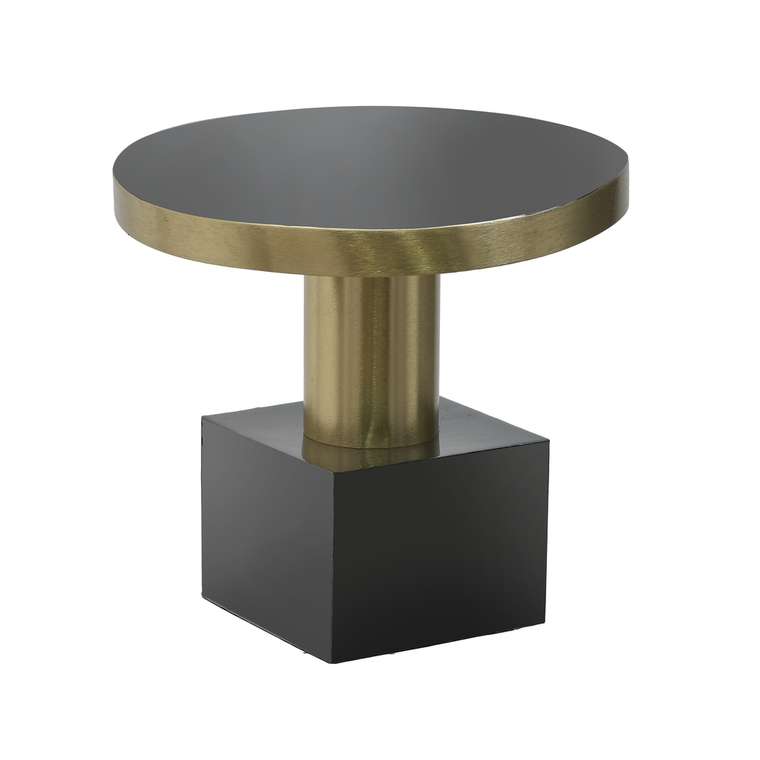 Кофейный столик черно-золотого цвета