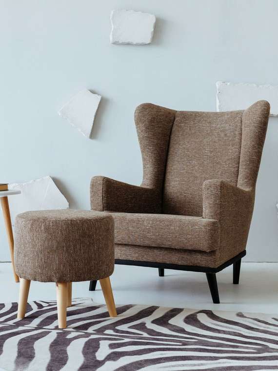 Кресло Вегас светло-коричневого цвета  