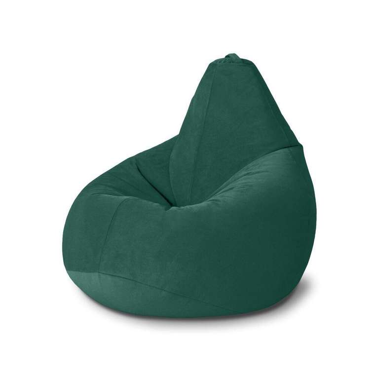Кресло-мешок Груша XXL изумрудного цвета