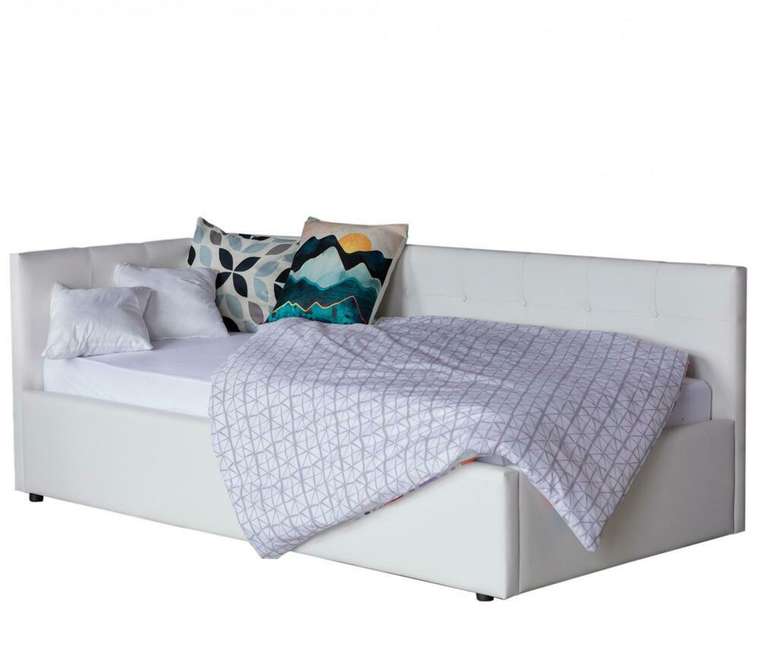 Кровать Bonna 90х200 белого цвета без подъемного механизмом