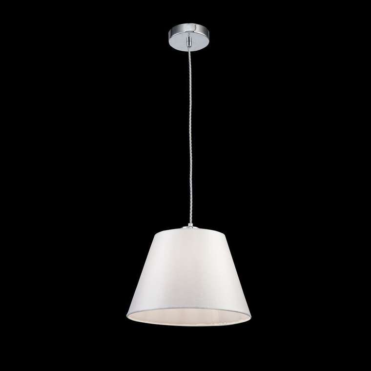 Подвесной светильник Clarissa с абажуром белого цвета