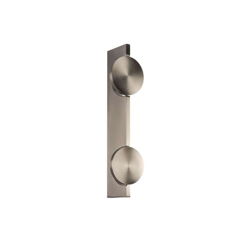 Настенный светильник Flame 10452/2W Nickel (металл, цвет никель)