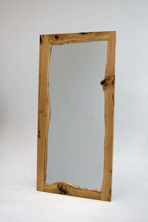 Зеркало Oak Slab 100х200 в бежевой раме