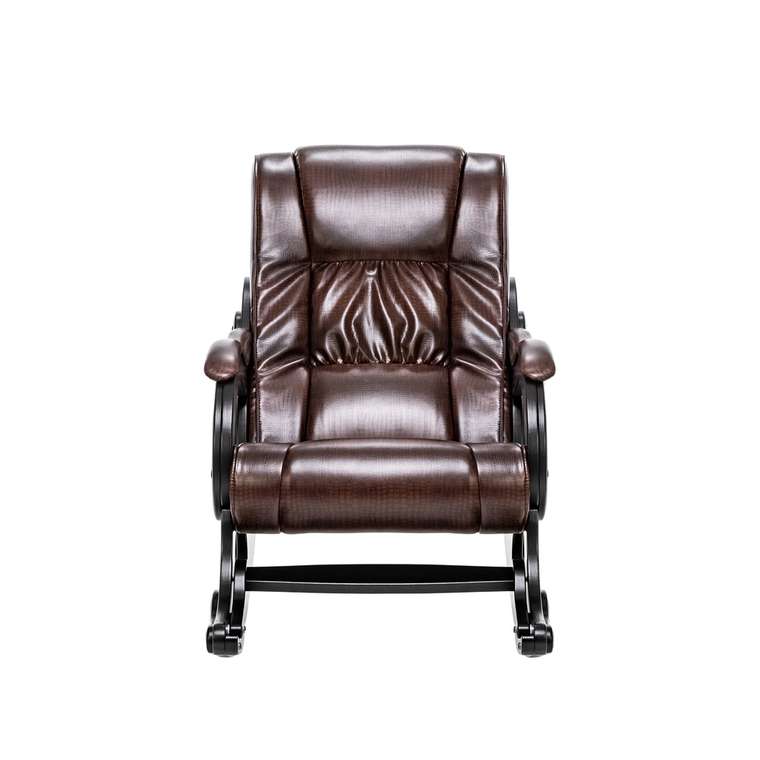 Кресло-качалка Модель 77 коричневого цвета
