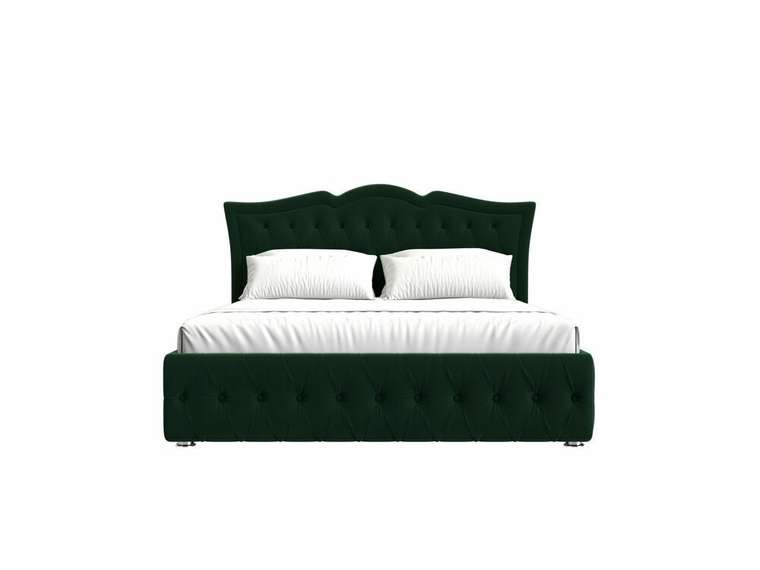 Кровать Герда 180х200 зеленого цвета с подъемным механизмом