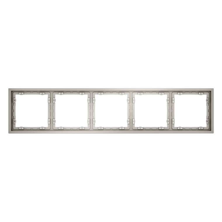 Рамка пластиковая VOLTUM S70 на 5 постов, (кашемир)
