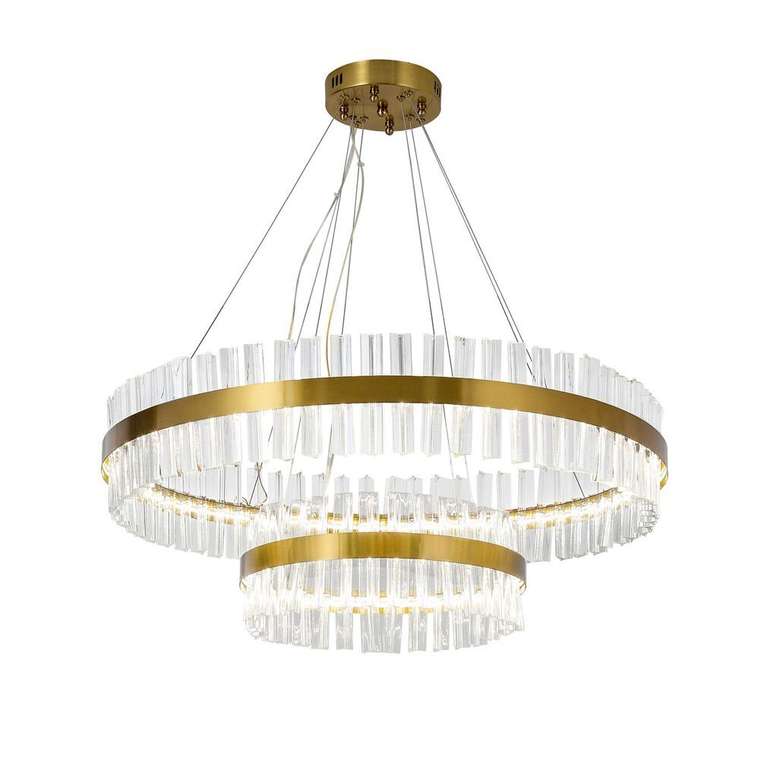 подвесная люстра Placerat стекло металл, стекло LED*40W + LED*20W, 4800LM, 3000-6000K, included, remote control