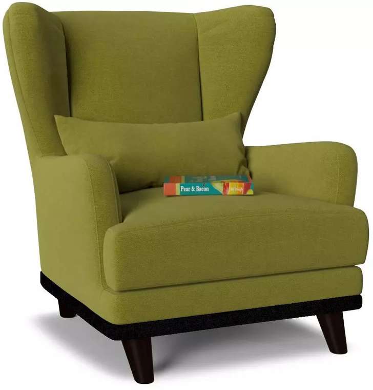 Кресло Роберт дизайн 1 зеленого цвета
