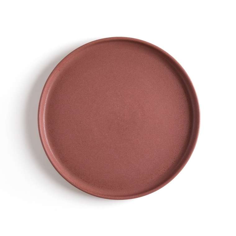 Комплект из четырех тарелок Gandra темно-розового цвета