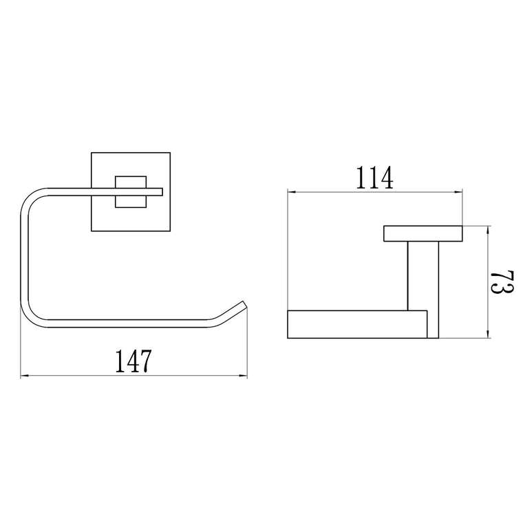 Держатель для туалетной бумаги Savol S-06552A, хром