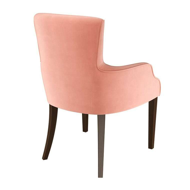 Стул-кресло мягкий Yukka розового цвета