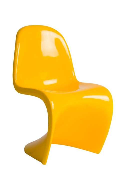 Детский стул желтого цвета