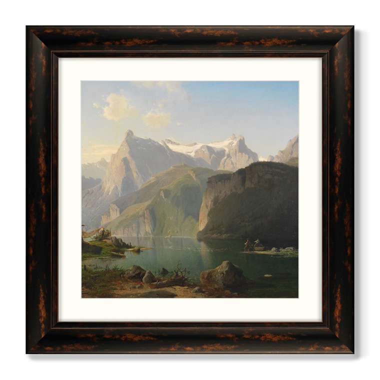 Набор из двух репродукций картин Fjord landscape, 1892. 