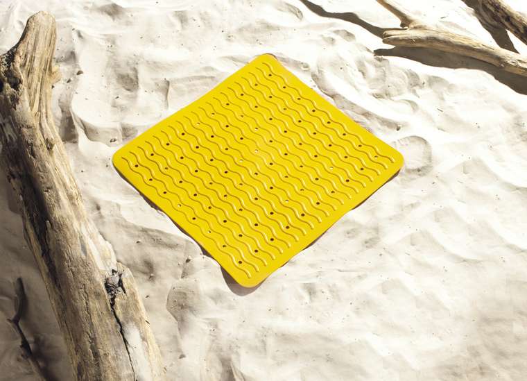 Коврик противоскользящий Playa 54х54 желтого цвета