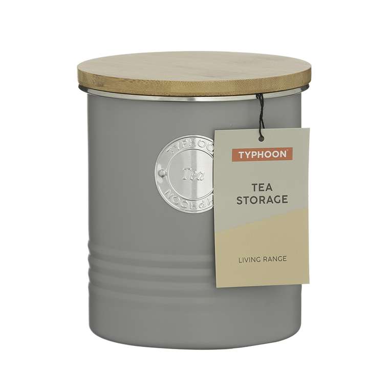Емкость для хранения чая Living серого цвета