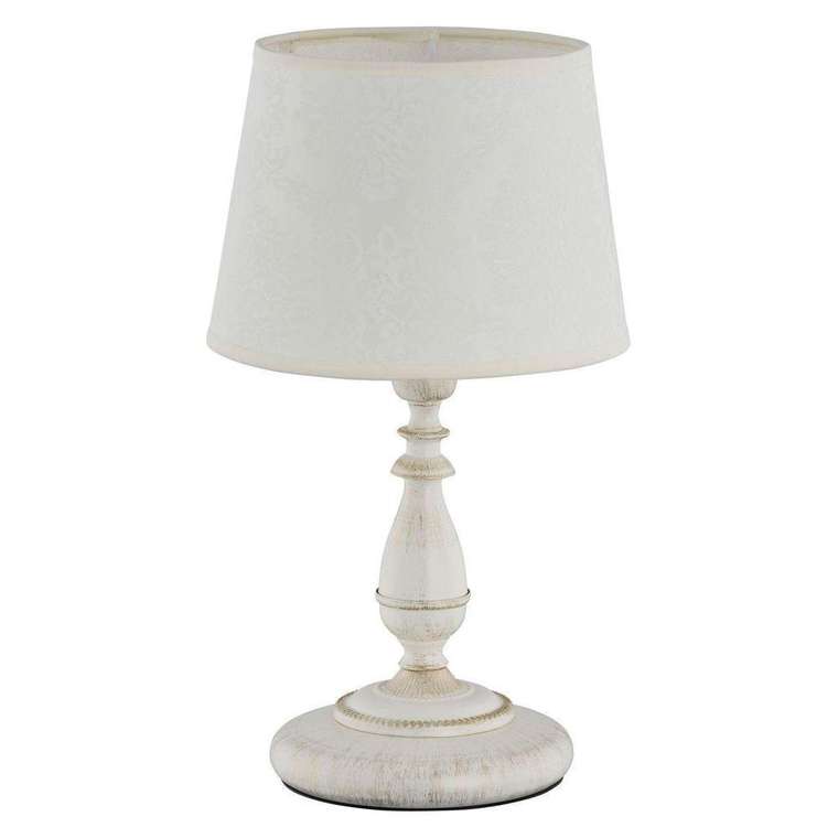 Настольная лампа Roksana White белого цвета